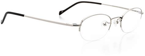 Optical: Oval Eyeglasses, metal Silver — Fashion.